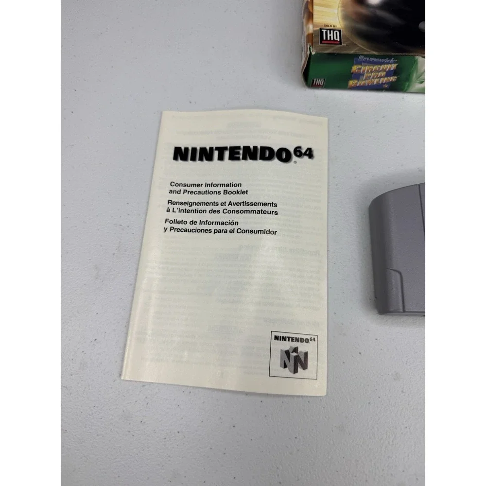 Brunswick Circuit Pro Bowling (Nintendo 64, 1999)  N64 CIB Complete Box Manual